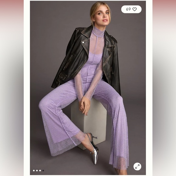 NWT Sunday in Brooklyn Rhinestone Jumpsuit - Picture 4 of 12